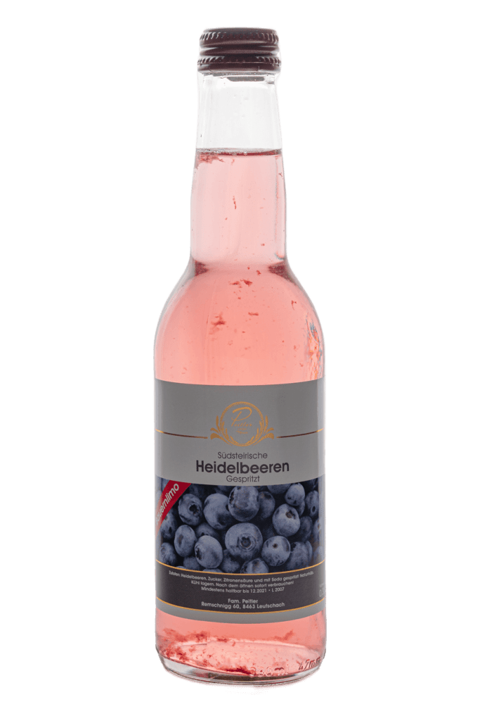 Heidelbeere gespritzt - Weingut und Obsthof Peitler